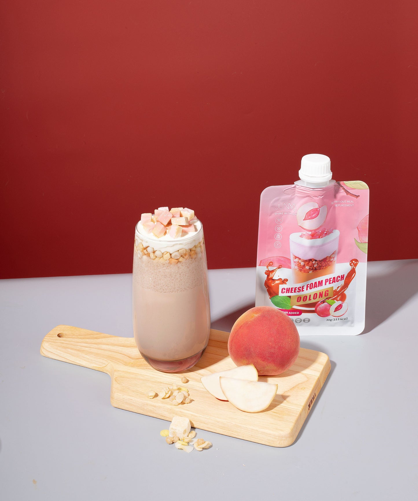 【白桃烏龍奶蓋】瘦身代餐 (含美肌專利及維生素)