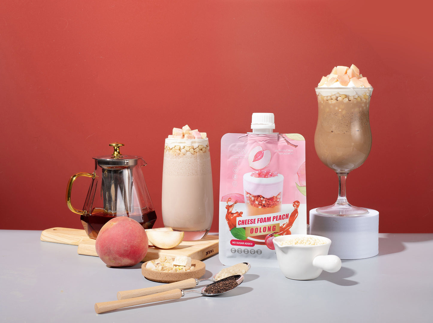 【白桃烏龍奶蓋】瘦身代餐 (含美肌專利及維生素)